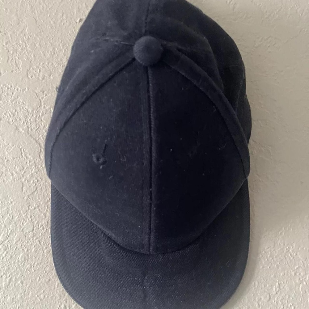 NISSUN, Unisex Navy Blue Metal Belt Buckle Closure Baseball Cap